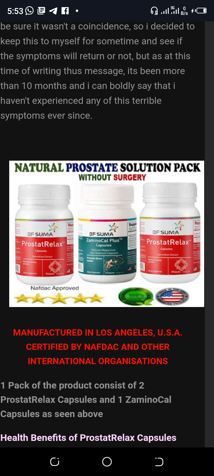 Postrate solution pack